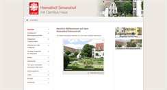 Desktop Screenshot of caritas-simonshof.de