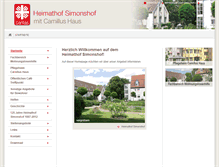 Tablet Screenshot of caritas-simonshof.de